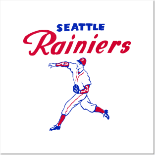 Iconic Seattle Rainiers Baseball Posters and Art